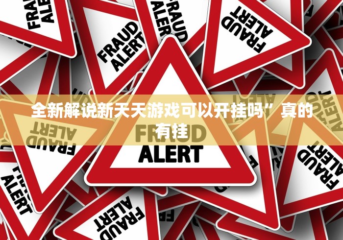 全新解说新天天游戏可以开挂吗”真的有挂
