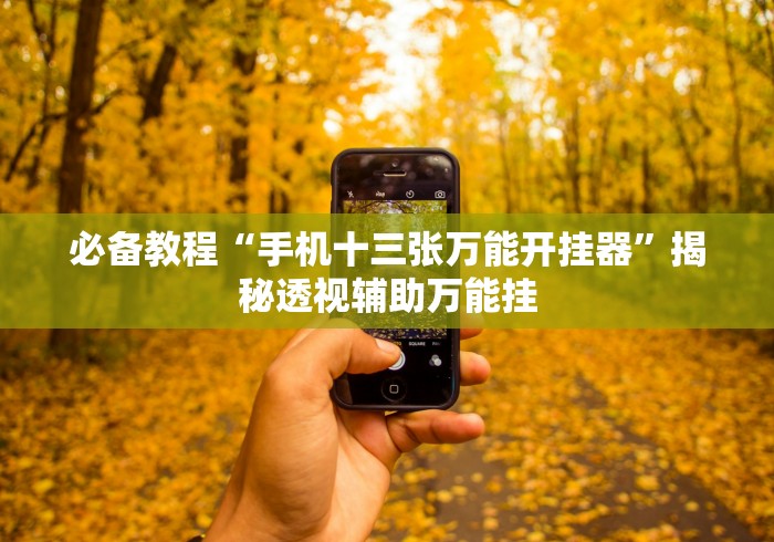 必备教程“手机十三张万能开挂器”揭秘透视辅助万能挂 必备教程“手机十三张万能开挂器”揭秘透视辅助万能挂