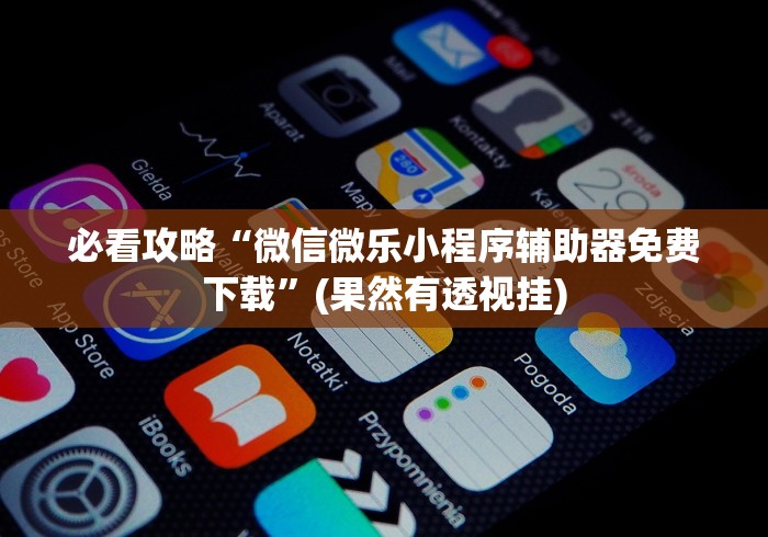 必看攻略“微信微乐小程序辅助器免费下载”(果然有透视挂) 必看攻略“微信微乐小程序辅助器免费下载”(果然有透视挂)