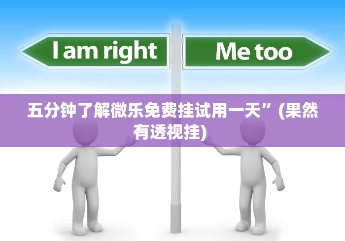 五分钟了解微乐免费挂试用一天”(果然有透视挂) 
