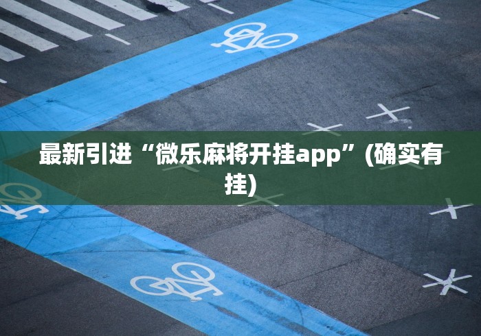 最新引进“微乐麻将开挂app”(确实有挂)