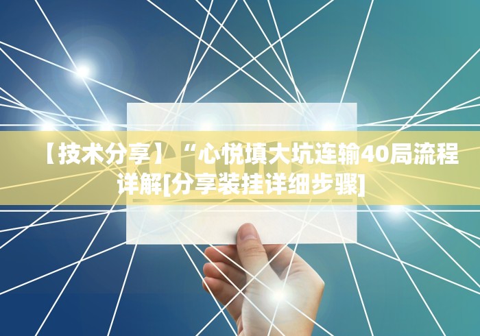 【技术分享】“心悦填大坑连输40局流程详解[分享装挂详细步骤]