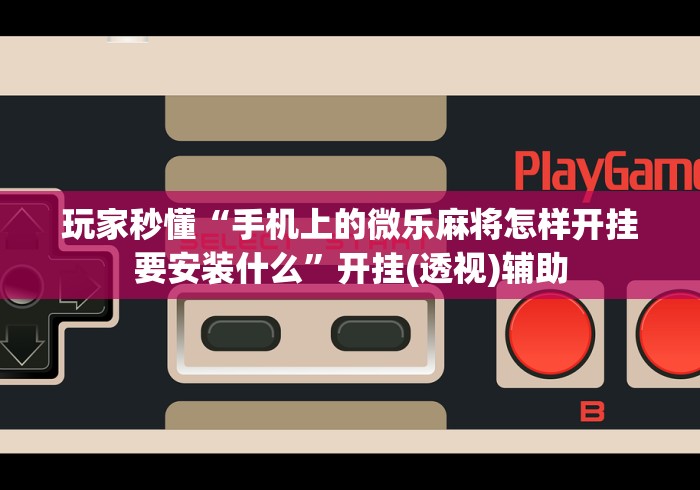 玩家秒懂“手机上的微乐麻将怎样开挂要安装什么”开挂(透视)辅助