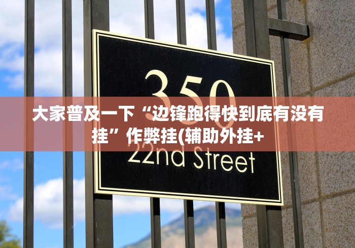 大家普及一下“边锋跑得快到底有没有挂”作弊挂(辅助外挂+