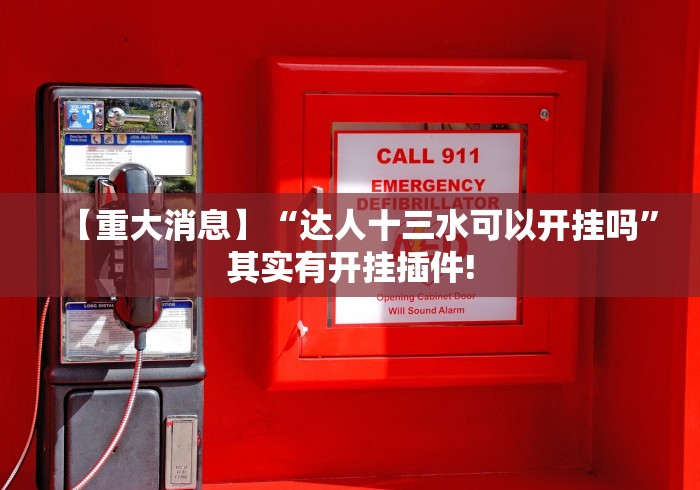 【重大消息】“达人十三水可以开挂吗”其实有开挂插件!