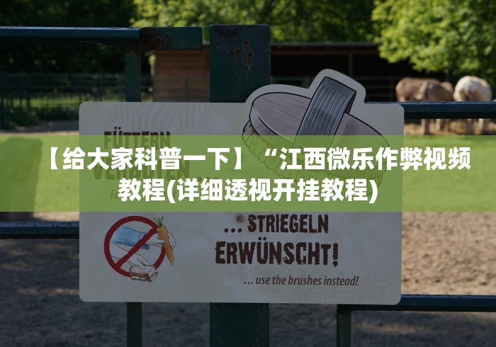 【给大家科普一下】“江西微乐作弊视频教程(详细透视开挂教程) 【给大家科普一下】“江西微乐作弊视频教程(详细透视开挂教程)