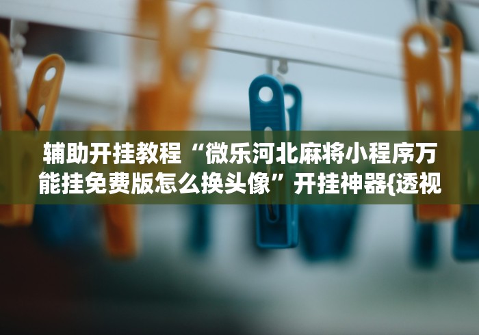 辅助开挂教程“微乐河北麻将小程序万能挂免费版怎么换头像”开挂神器{透视辅助}全揭秘