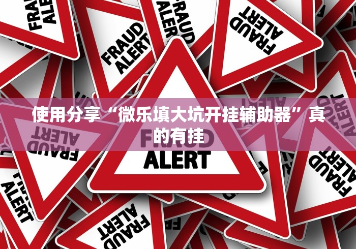 使用分享“微乐填大坑开挂辅助器”真的有挂