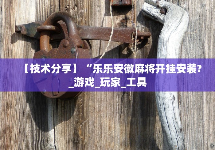 【技术分享】“乐乐安徽麻将开挂安装?_游戏_玩家_工具