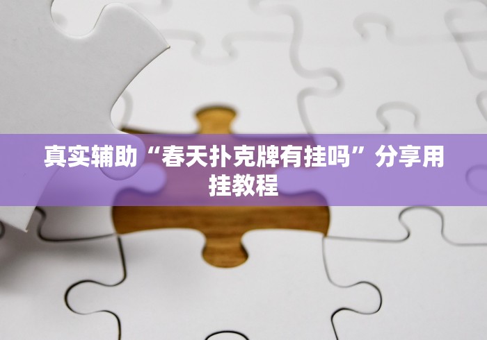 真实辅助“春天扑克牌有挂吗	”分享用挂教程