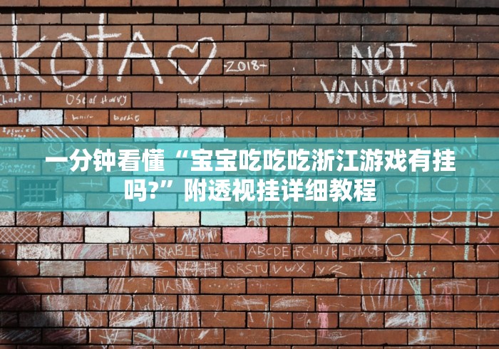 一分钟看懂“宝宝吃吃吃浙江游戏有挂吗?”附透视挂详细教程