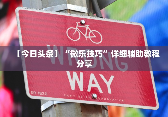 【今日头条】“微乐技巧”详细辅助教程分享